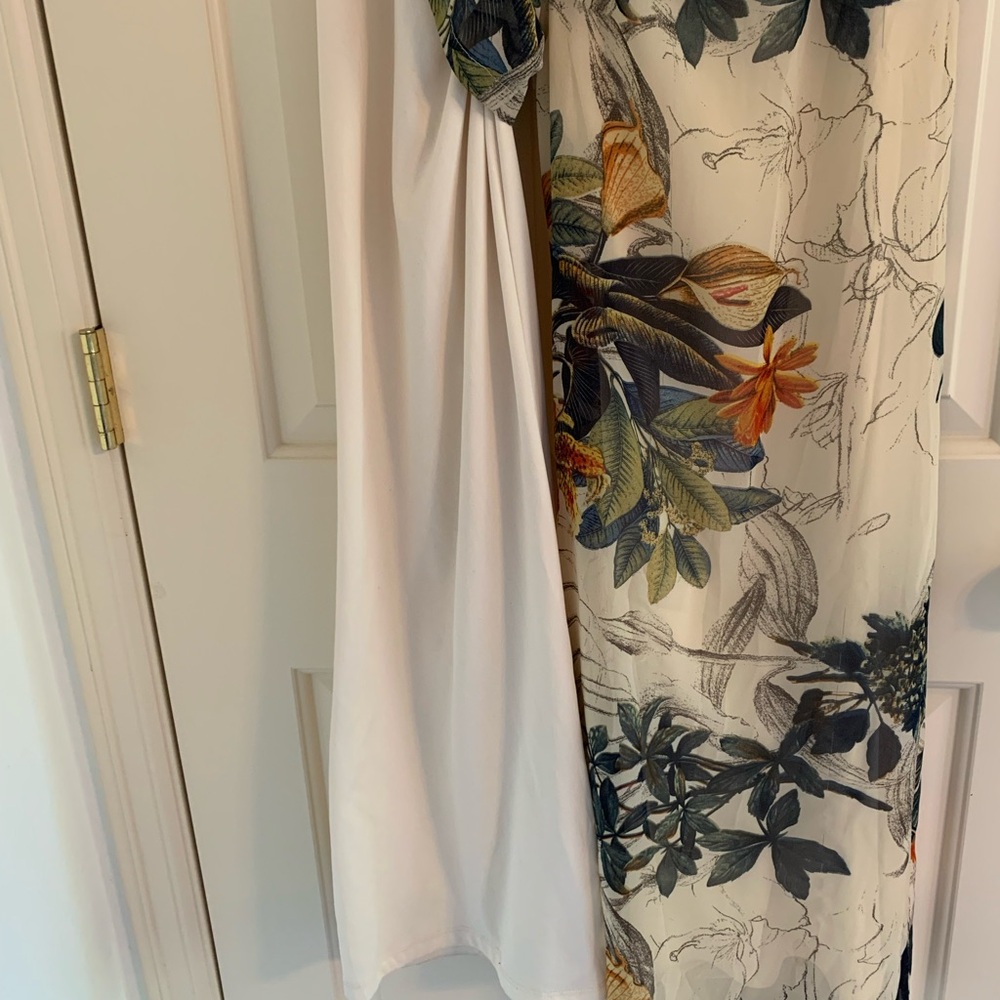 Papaya Floral Flowy Wide Leg Pants - Picture 6 of 7
